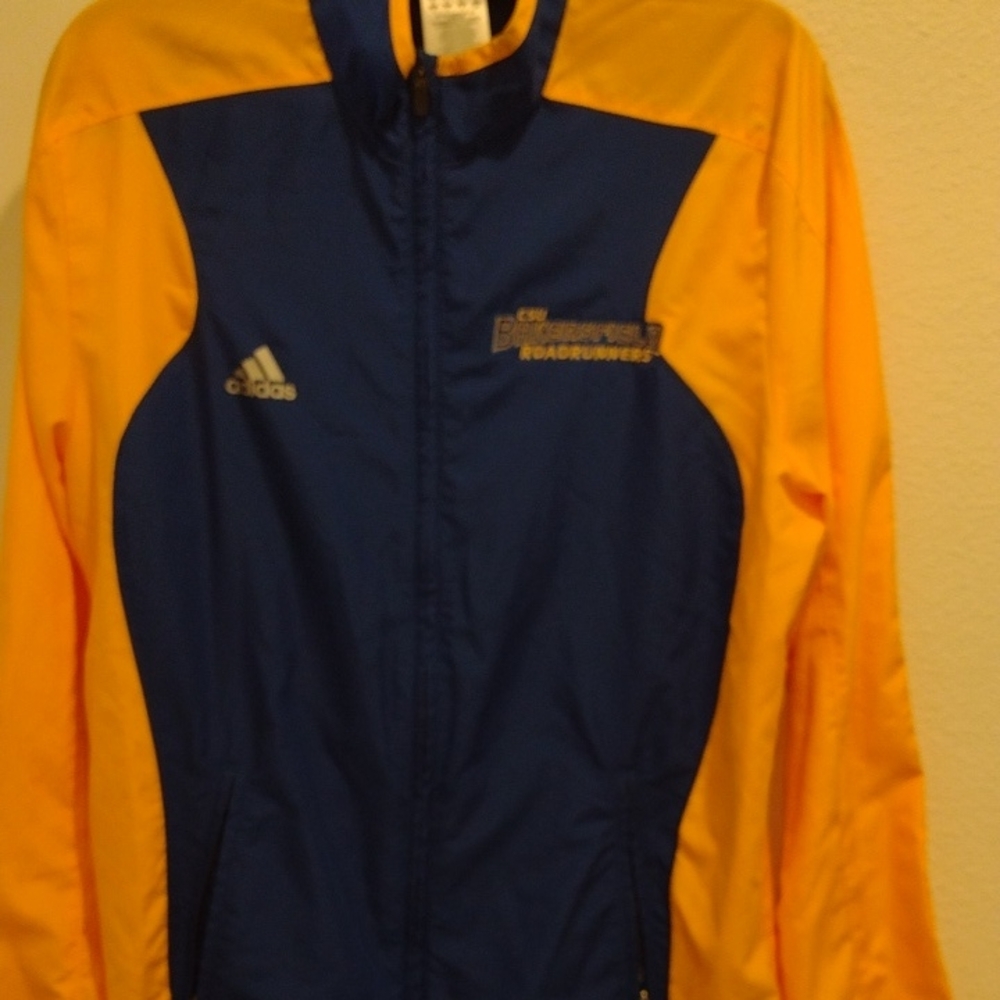 Adidas CSU Royal Blue and Gold Track Jacket